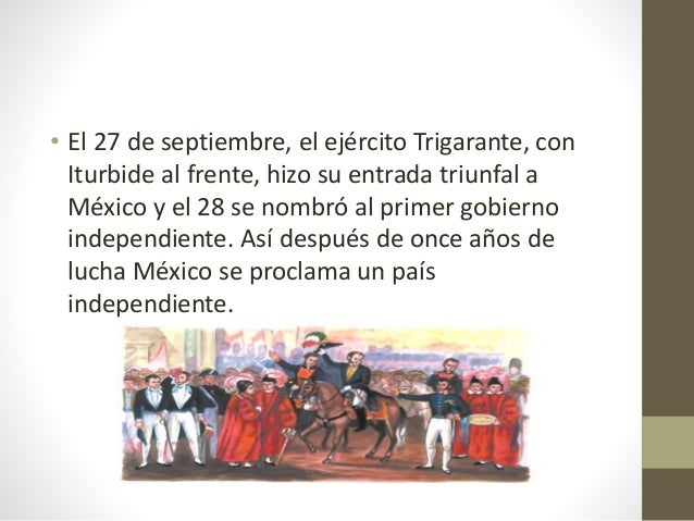 La consumación de la independencia de méxico