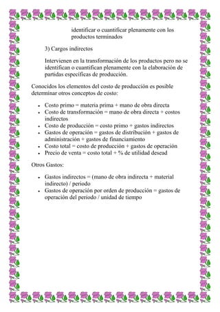 La contabilidad de costos