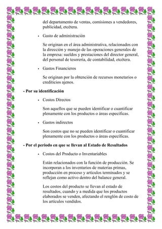 La contabilidad de costos