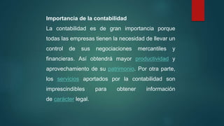 La contabilidad origen e importancia (diapositivas) | PPTX