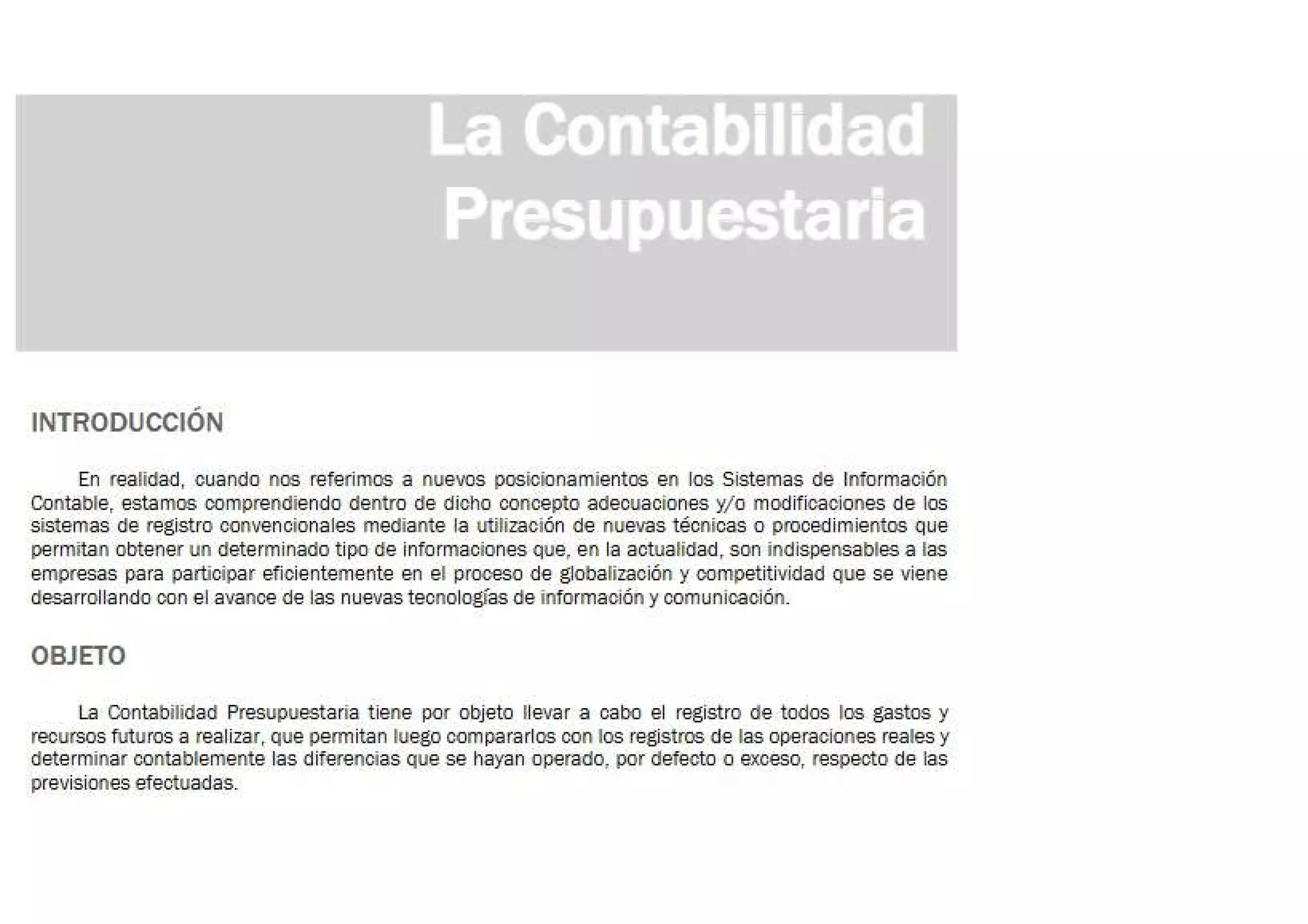 La Contabilidad Presupuestaria Pdf