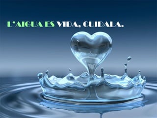 L’AIGUA ES VIDA, CUIDALA.
 