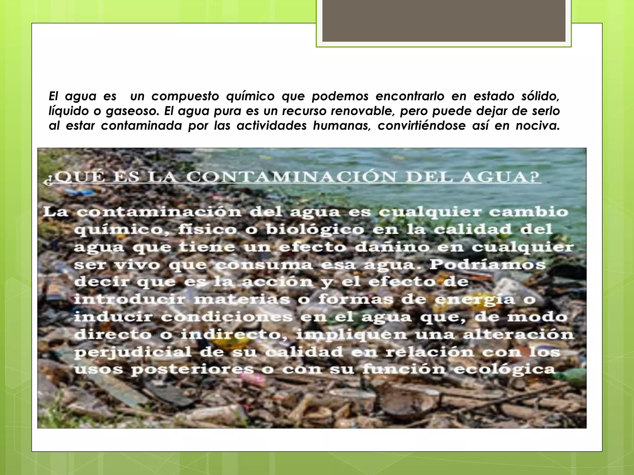 La contaminación del agua cts | PPT