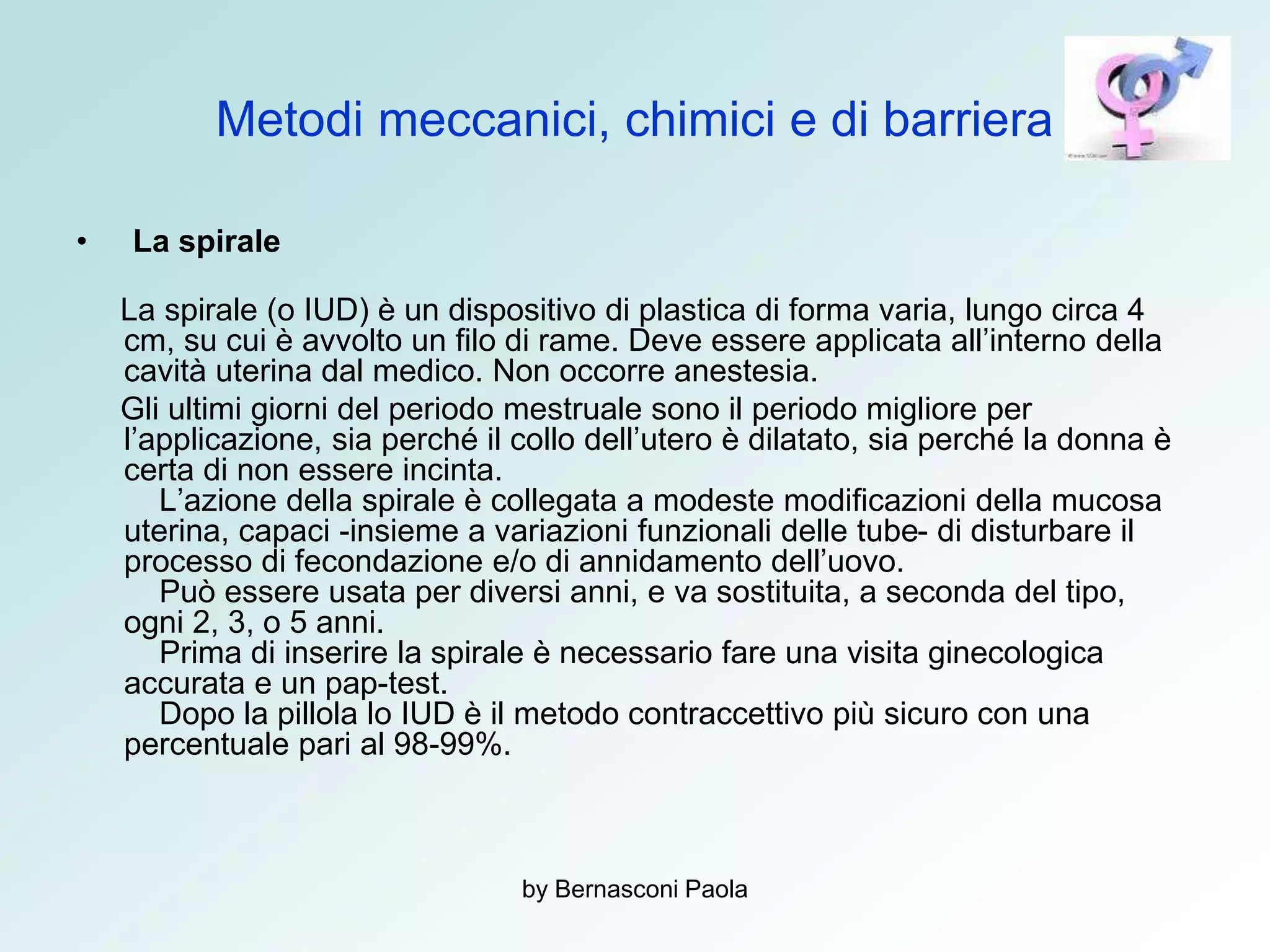 Iud Rame La contraccezione con immagini | PPSX