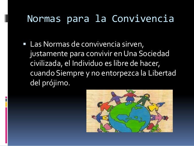 La convivencia diapositiva