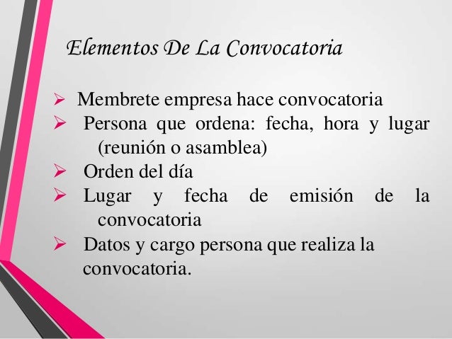 Laconvocatoriay el acta alexandra,martayluisana