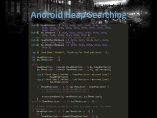 Android Heap Searching
 
