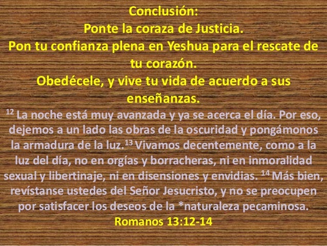 La coraza de justicia