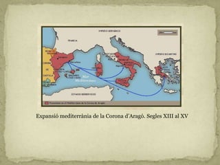 Expansió mediterrània de la Corona d’Aragó. Segles XIII al XV
 
