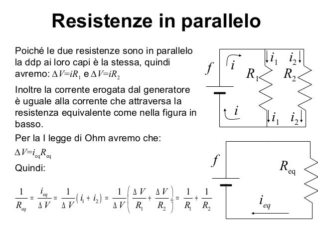 La corrente elettrica