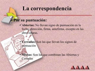 La correspondencia | PPTX