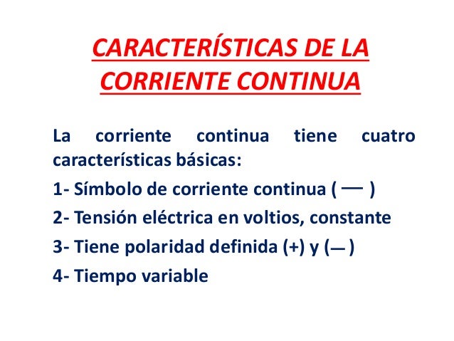 La corriente eléctrica