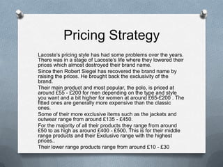 Lacoste case study | PPTX