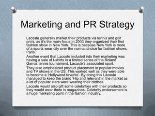 Lacoste case study | PPTX