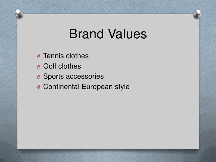 Lacoste target market picture