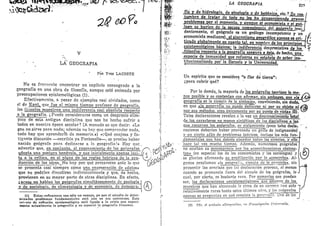 LACOSTE, Yves “La Geografía” en CHATELET, François Historia de la filosofía.
Ideas, Doctrinas, Espasa Calpe, Tomo IV, Madrid,
1984, pp. 218 a 272.
 