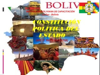 INSTITUCIÓN BOLIVIANA DE CAPACITACIÓN
La Paz - Bolivia
 