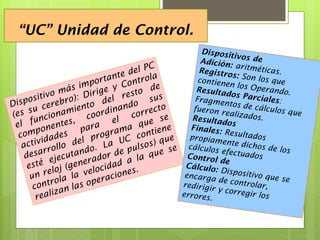 “UC” Unidad de Control.

 