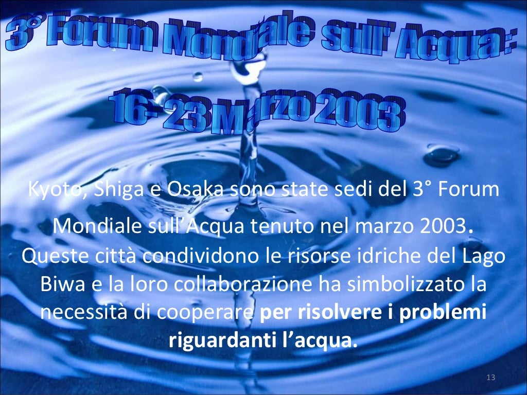 Watermark - L'acqua è Il Bene Più Prezioso