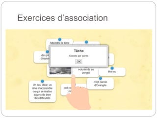 Exercices d’association
 