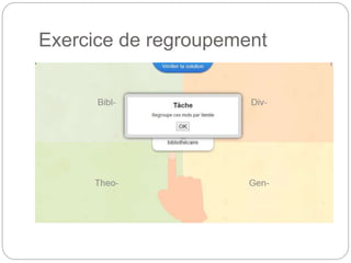 Exercice de regroupement
 