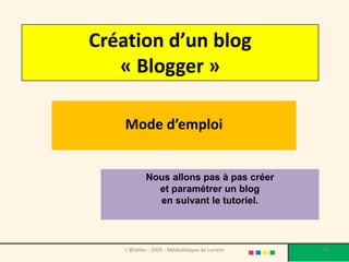 Créer son blog avec Blogger