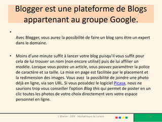 Créer son blog avec Blogger