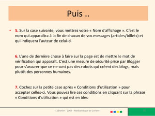 Créer son blog avec Blogger