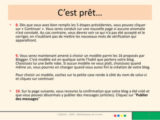 Créer son blog avec Blogger