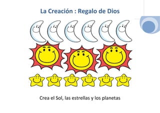 La Creación : Regalo de Dios




Crea el Sol, las estrellas y los planetas
 