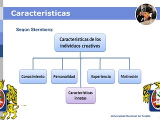 Caracteristicas

 Según Sternberg:    Text




                    ext




                            Universidad Nacional de Trujillo
 