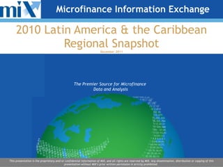 2010 Latin America & the Caribbean Regional Snapshot December 2011 