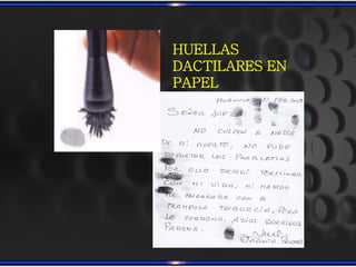 HUELLAS
DACTILARES EN
PAPEL
 