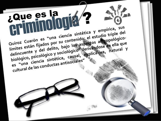 La criminologia es una ciencia