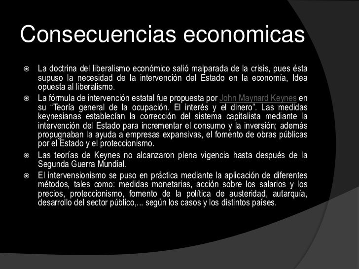 La crisis de 1929