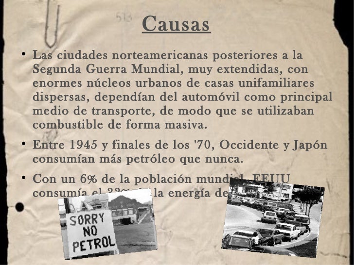 Crise Do Petroleo 1973 Causas E Consequencias