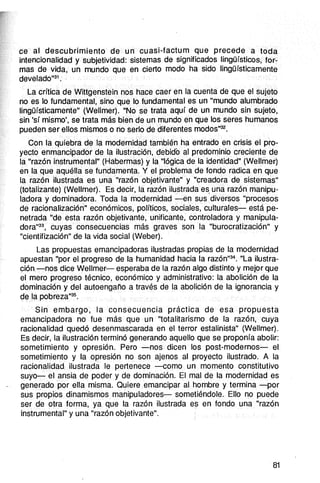 La crisis de la modernidad | PDF