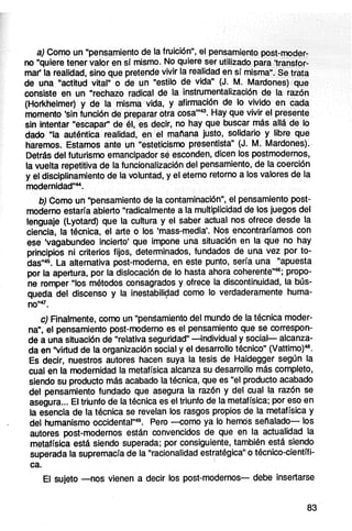 La crisis de la modernidad | PDF