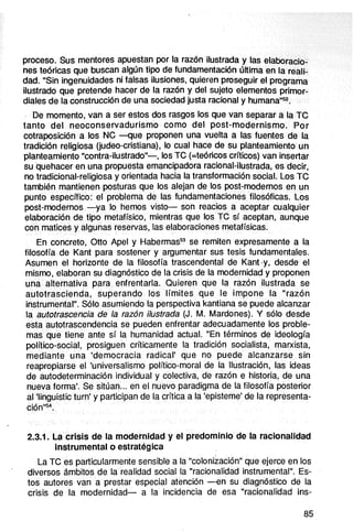 La crisis de la modernidad | PDF