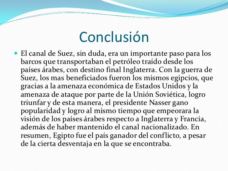 La crisis del canal de suez