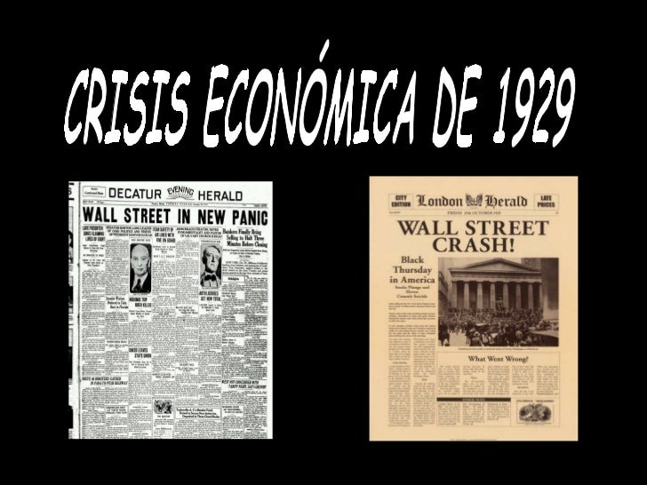 La crisis económica de 1929