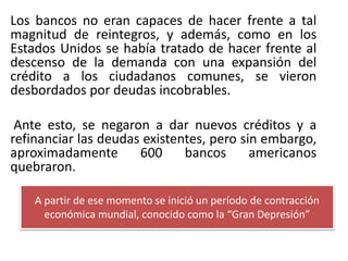 La Crisis Económica de 1929 y su repercusiones | PPTX