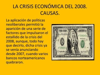 La crisis económica del 2008 | PPT