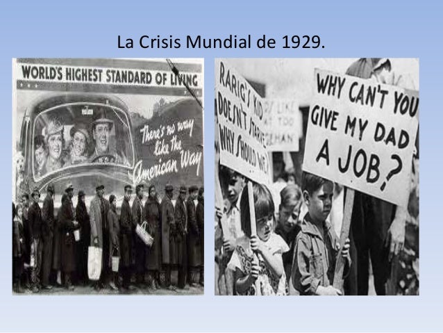 La crisis mundial de 1929
