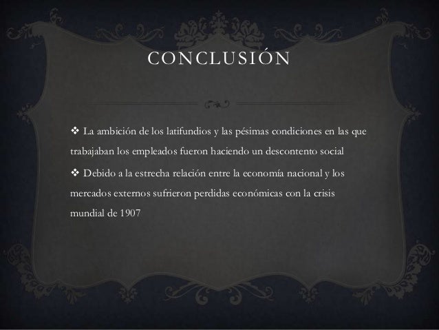 La crisis política y económica del porfiriato origina