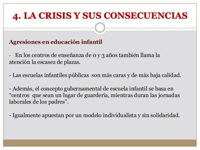 La crisis y la educación