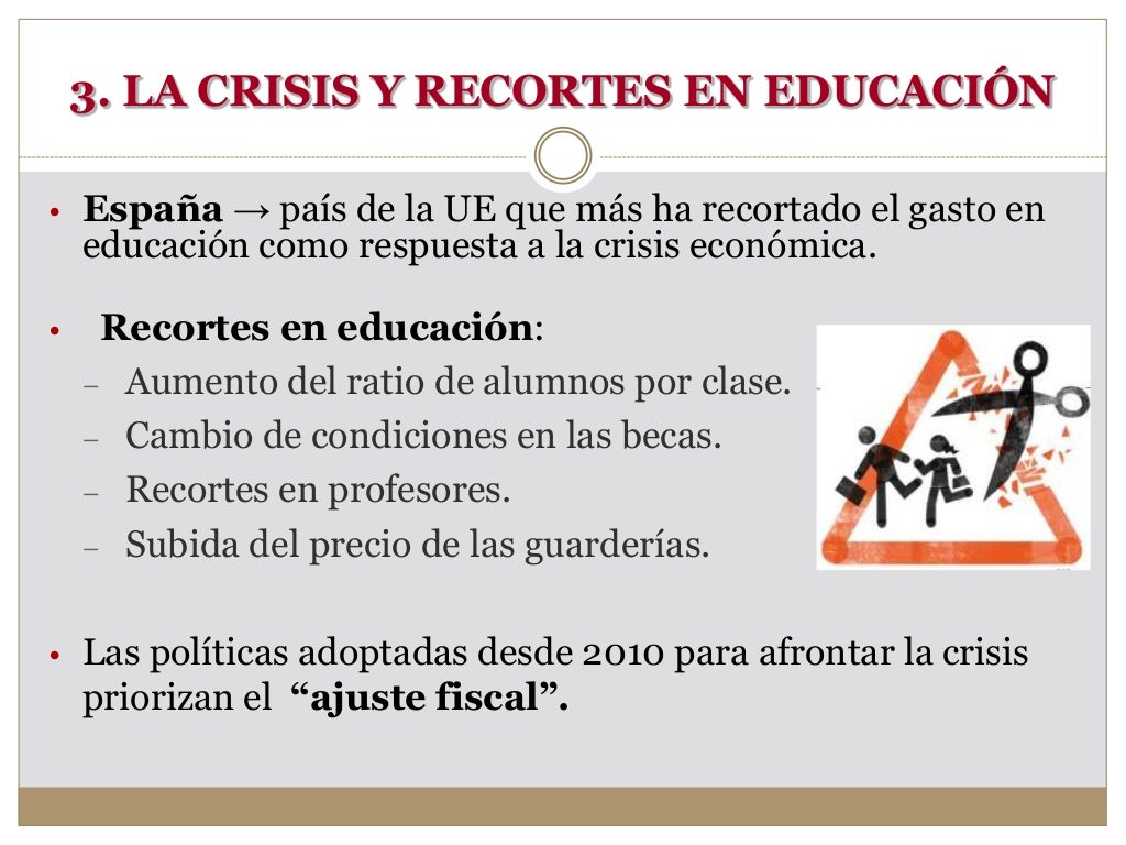 La crisis y la educación
