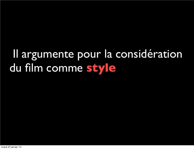 La critique de film