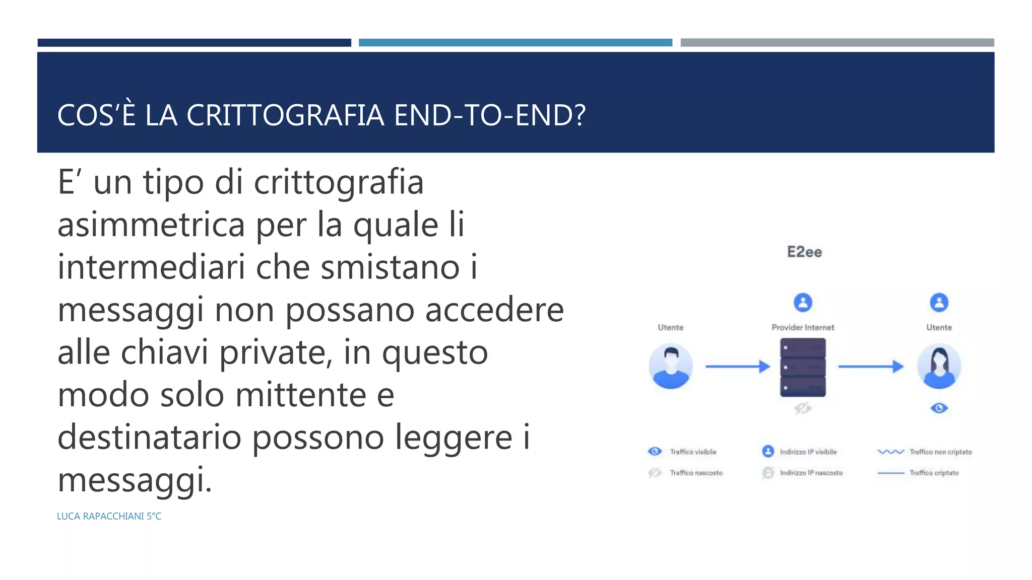 La crittografia end to-end | PPT