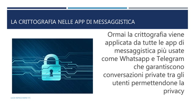 La crittografia end to-end | PPT